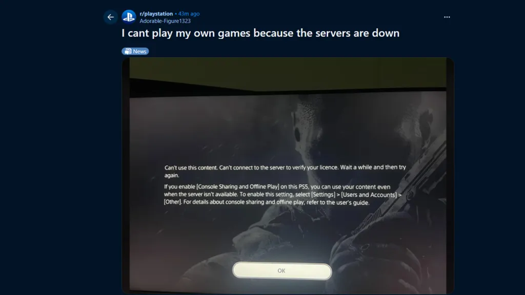 PSN 장애